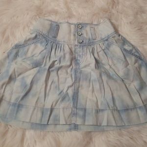 American eagle hi rise white washed skirt